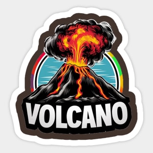 Volcano Sticker